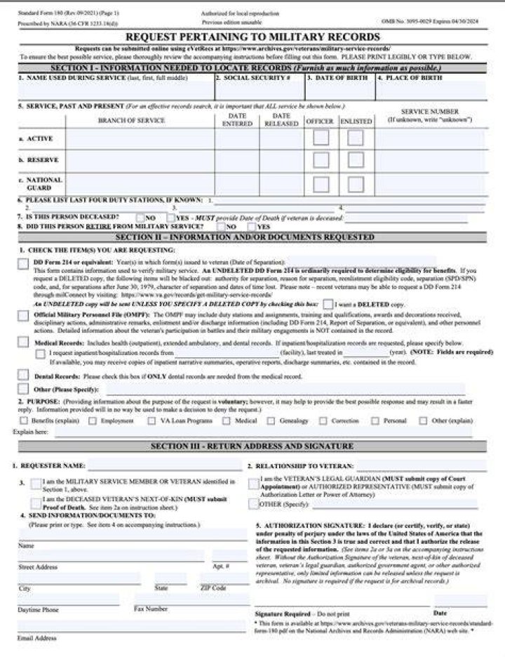 Are military records available to the public?