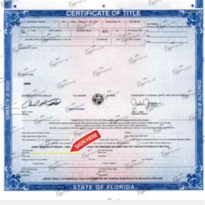Can a car loan and title be in different names?