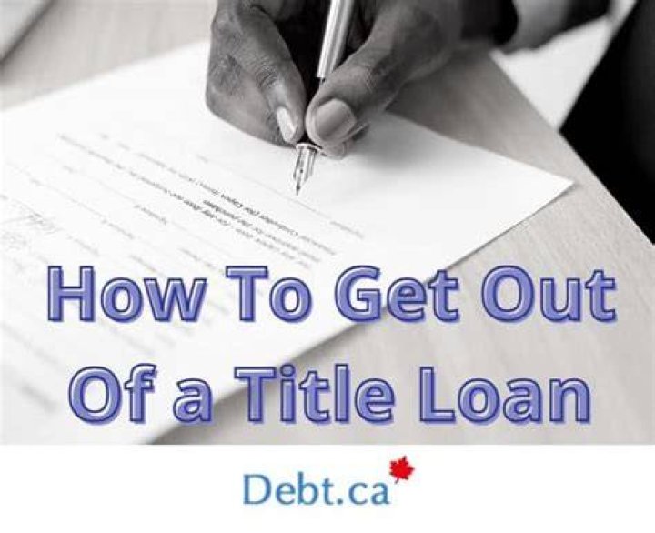 Can bankruptcy get you out of a title loan?