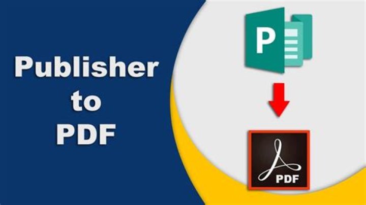 Can I convert a Publisher File to PDF?