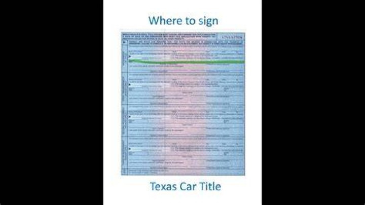 Can I get a title loan if the title is signed over to me Texas?