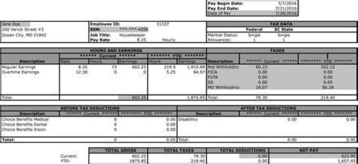 Can I use last paystub to file taxes?