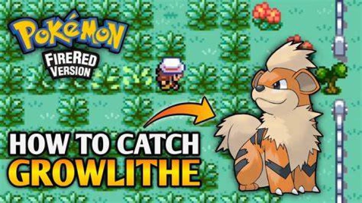 Can you get growlithe in fire red?