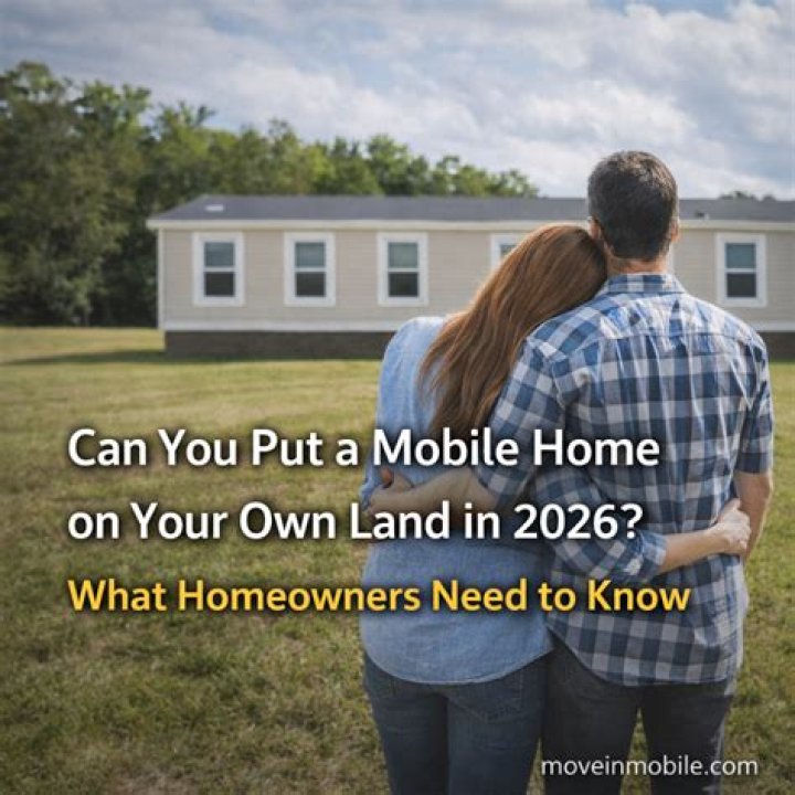 Can you put a mobile home on your own land UK?