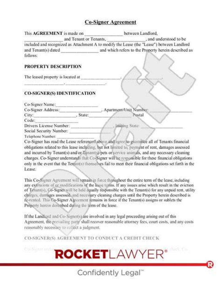 Does a cosigner sign the deed?