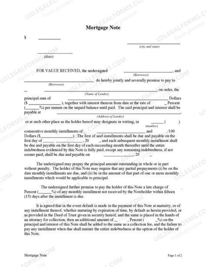 Does a mortgage note have to be notarized?