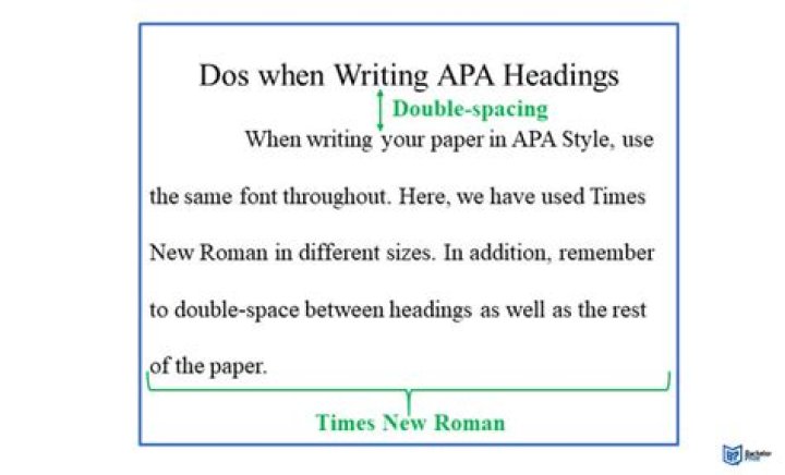 Does APA have a certain font?
