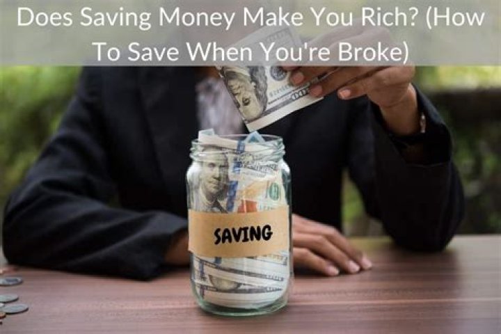 Does saving money make you rich?