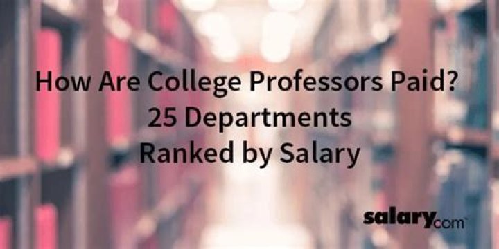 How are college professors paid?
