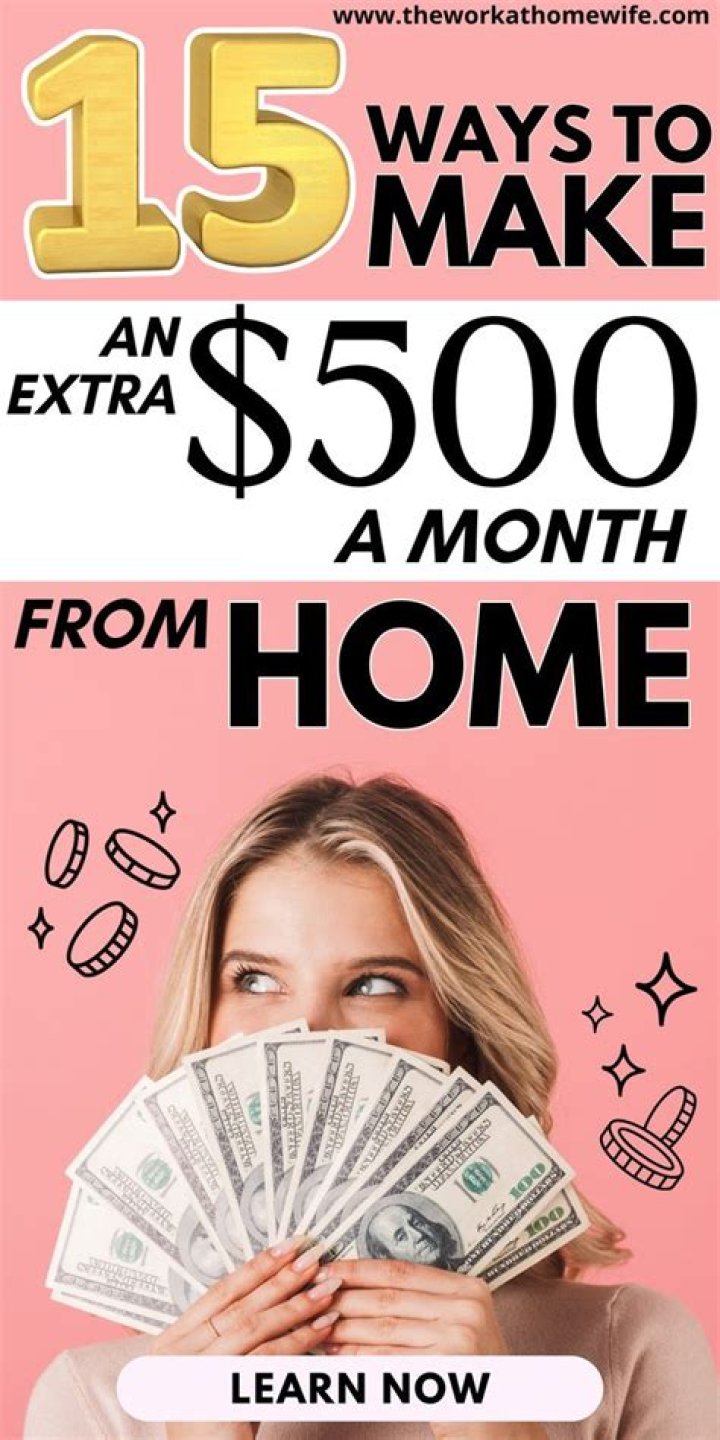 How can I make $500 a month from home?