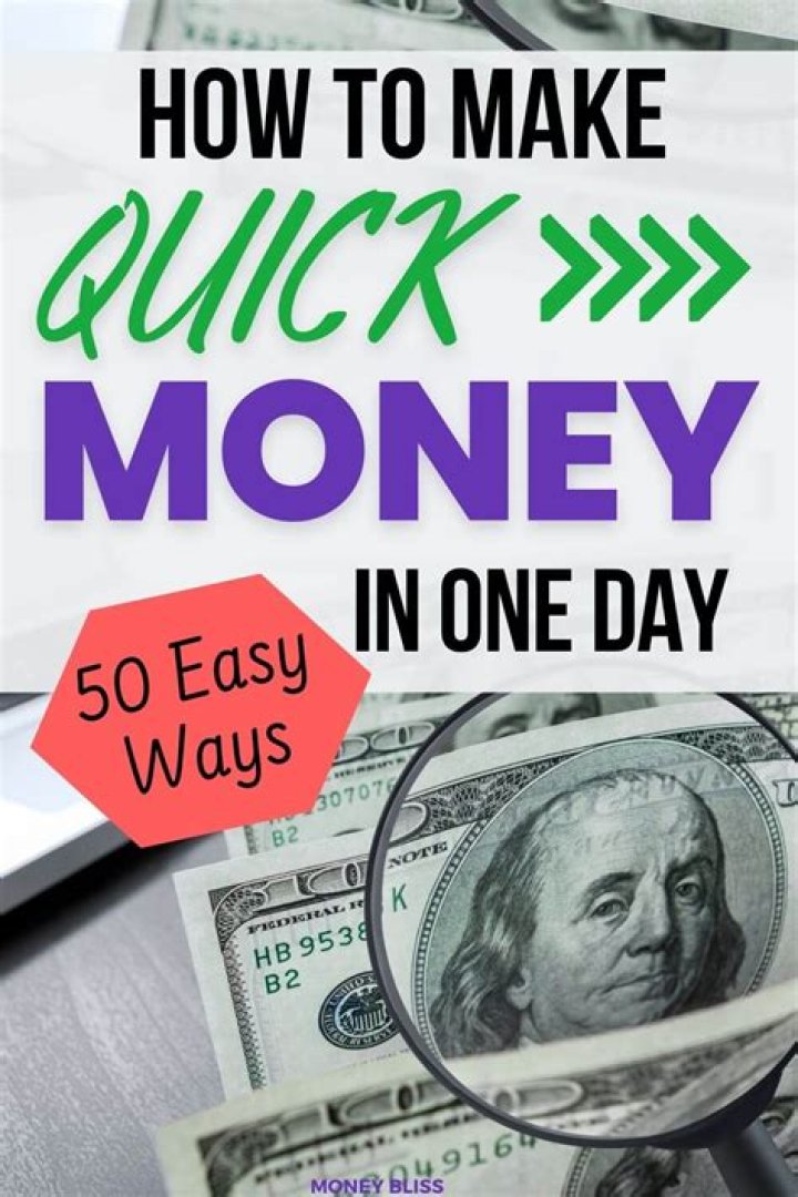 How can I make money in one day in a week?