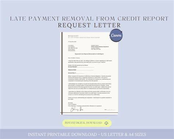How can I remove a late payment from my credit card?