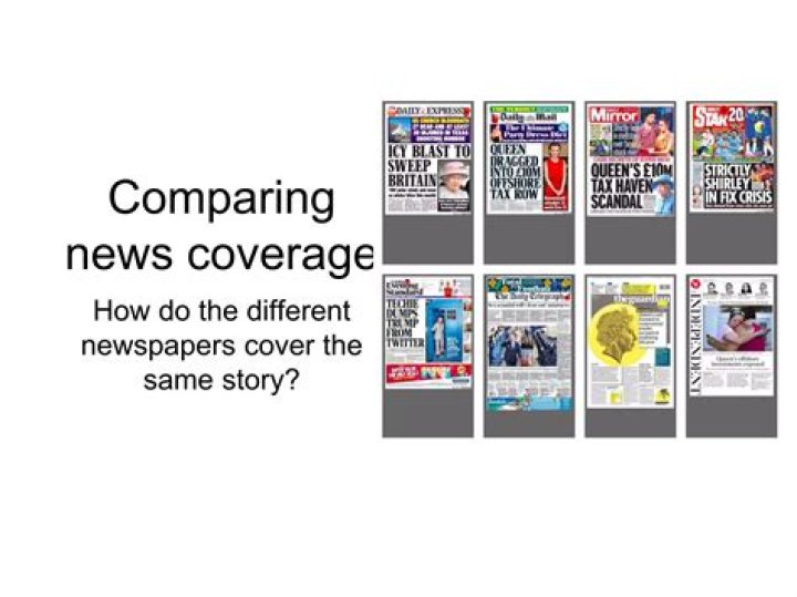 How do different newspapers report the same story?