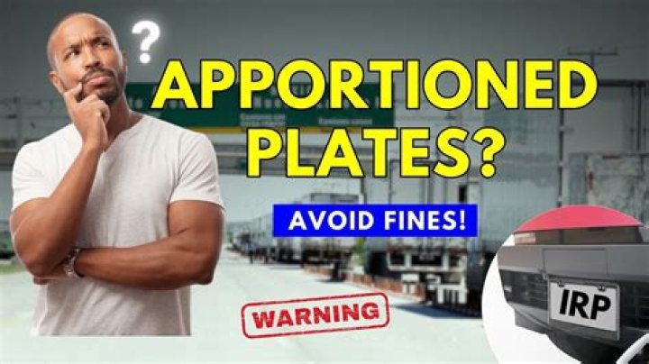 How do I apply for apportioned plates?