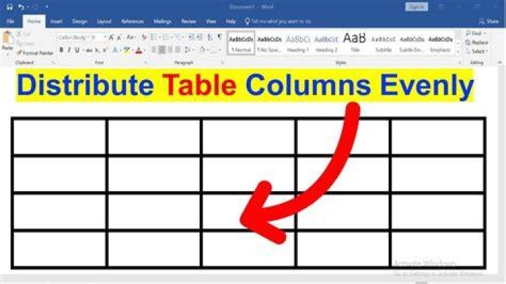 How do I balance columns equally in Word?