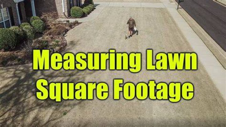 How do I calculate the square footage of my lawn?