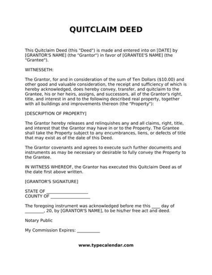 How do I file a quitclaim?
