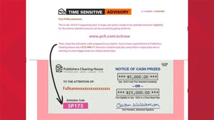 How do I get a Publishers Clearing House activation code?