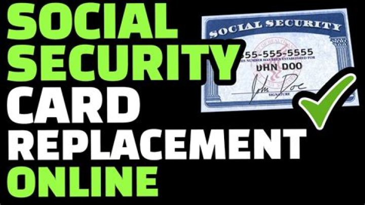 How do I replace my Social Security card for free online?