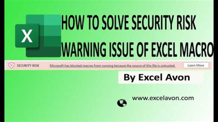 How do I turn off macro security warning?