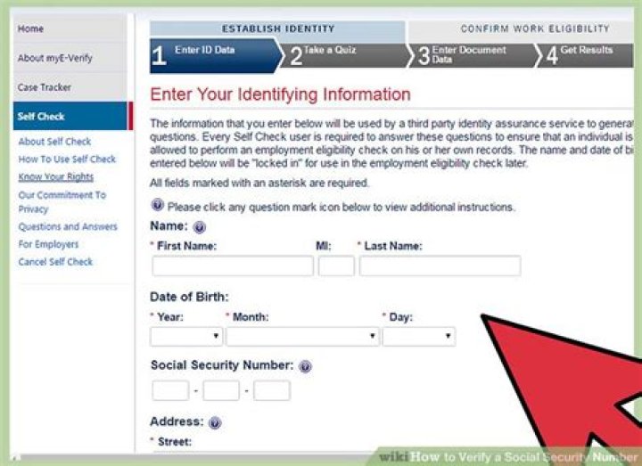 How do I verify a Social Security number by state?