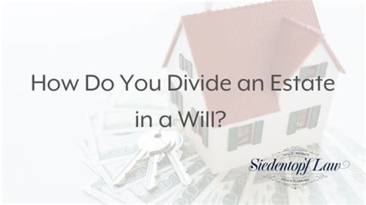 How do you equally divide an estate?