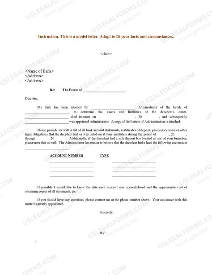 How do you find out what assets a deceased person has?
