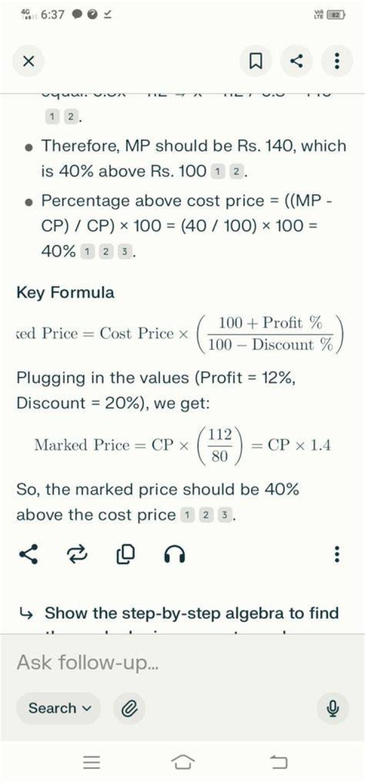 How do you find the marked price?