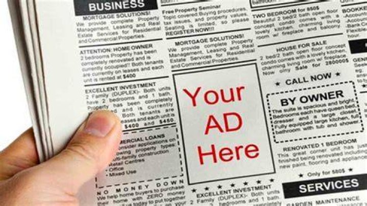 How do you get an ad in the newspaper?