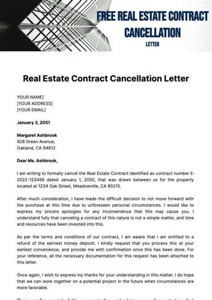 How do you get out of a contract with a Realtor?