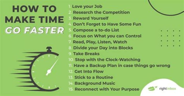 How do you make time go by boring faster?