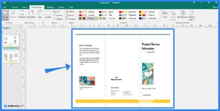 How do you print a brochure on publisher?