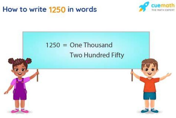 How do you write 1250 in words?
