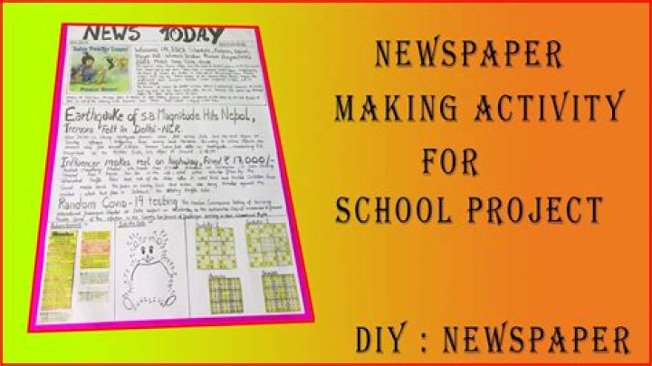 How do you write a good newspaper article for a school?