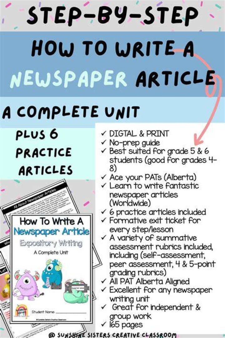 How do you write a newspaper article history?