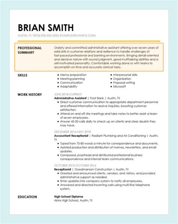 How do you write a personal summary on a resume?
