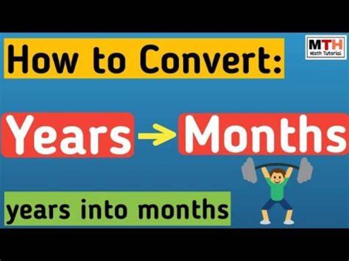 How do you write months into years?