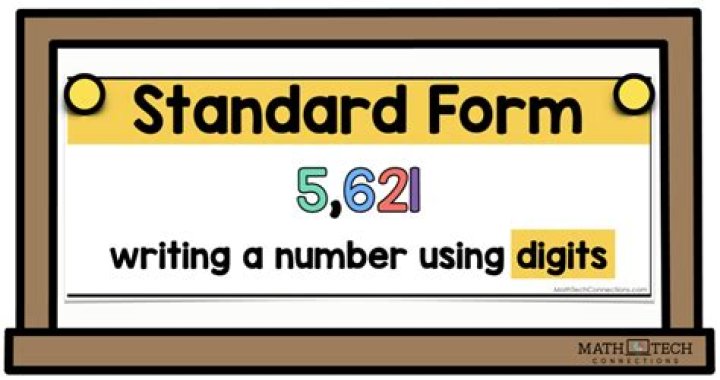 How do you write standard form in math?