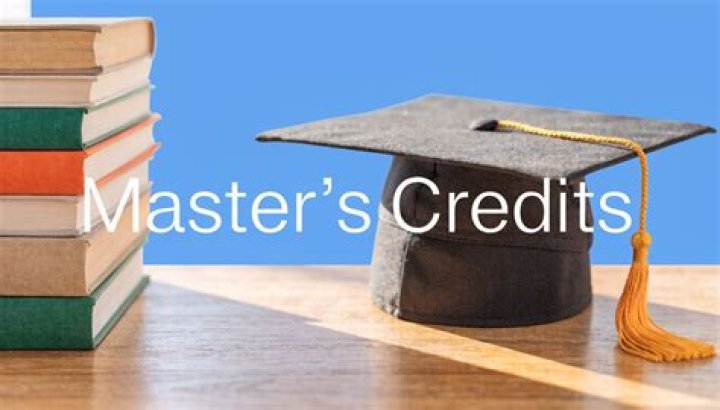 How many credits make a masters?