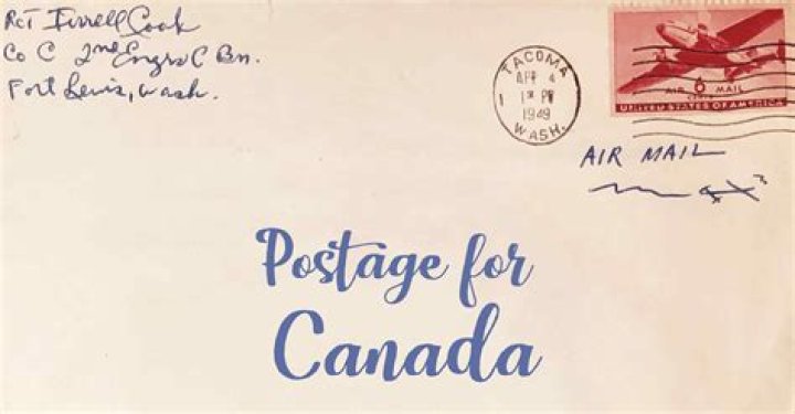 How many stamps do I need to send a letter to Canada?