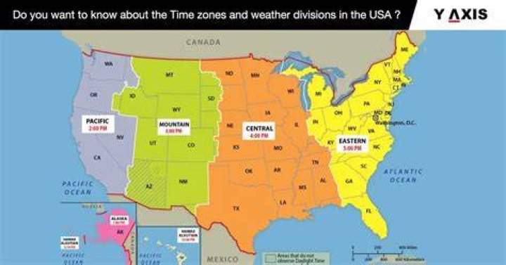 How many zones have USA?