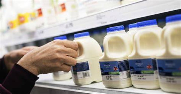 How much did a pint of milk cost in 1985?