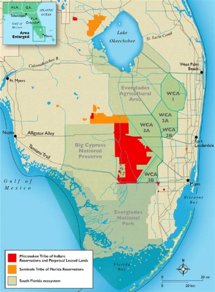 How much do Miccosukee Indians get a month?