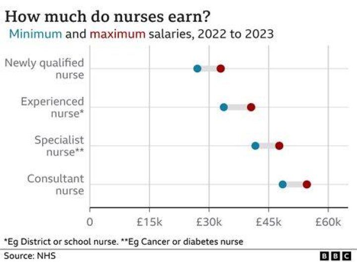 How much do nurses earn a month in South Africa?