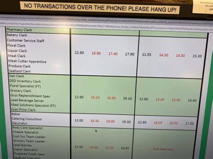 How much do Publix cashiers make?