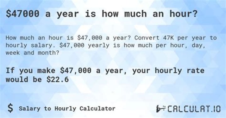 How much do you make a month if you make 47000 a year?