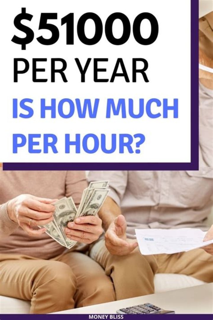 How much do you make hourly if you make 51000 a year?