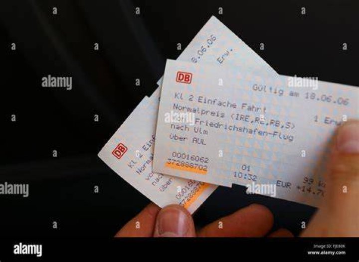 How much does a German train ticket cost?