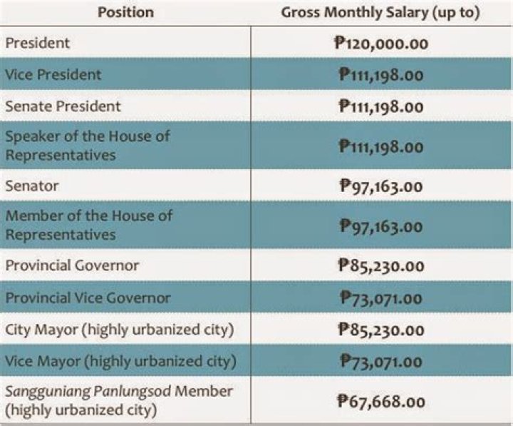 How much does a mayor make a year?