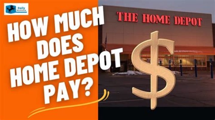 How much does Home Depot pay associates?
